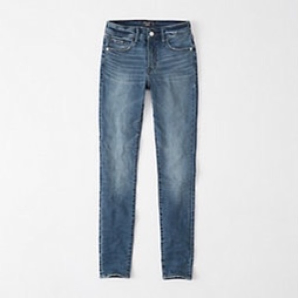 Midrise Super Skinny Jeans (Medium Wash)